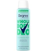 Degree Women Deodorant Spray Cucumber &amp; Melon Scent Aluminum Free 72H Odor Protection 2.9 FO