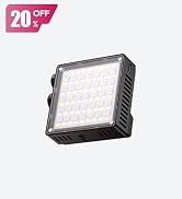 ULANZI LE20 RGB Video Light, 20W Pocket Camera Light, 2500-9000K CRI 95+ 20 Scene 360° Full Color...