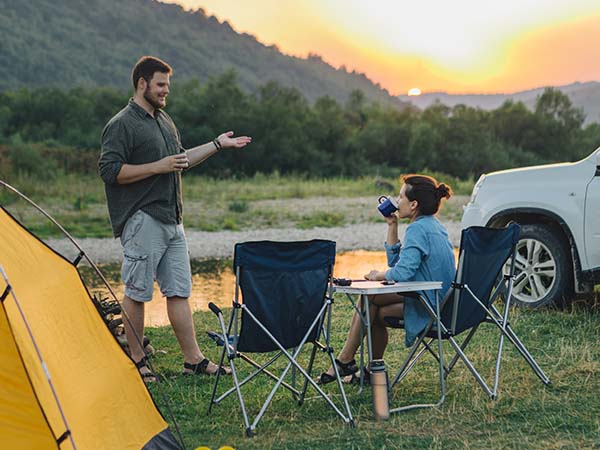 double sleeping pad for camping green 6cm
