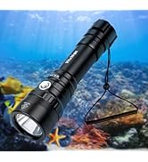 Wurkkos WK20S Scuba Diving Flashlight,2000 Lumen Dive Flashlight 363M Long Range SST40 LED 90CRI ...
