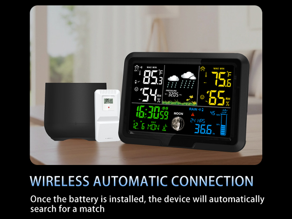 Digital Wireless Rain Gauge Outdoor,