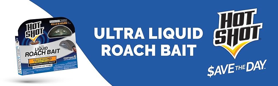 Hot Shot Ultra Liquid Roach Bait, Kills In Hours