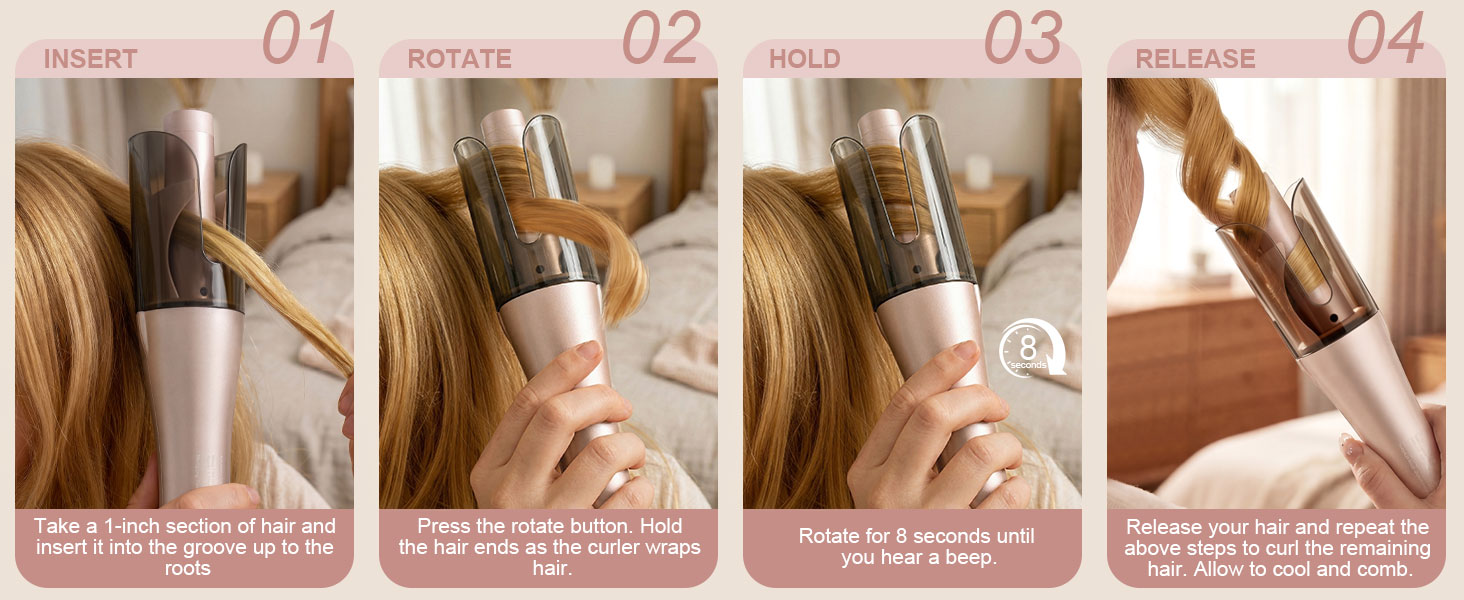 curling iron rotating