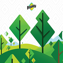Image of a forest with the Bounty Logo at the top.