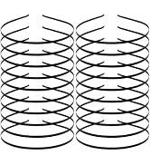 20 Pack Bulk 4 MM Thin Black Plain Blank Hard Metal Headbands Skinny Headband Slim Simple Hair Ho...