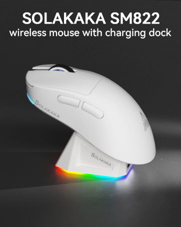 wireless mouse with charging dock