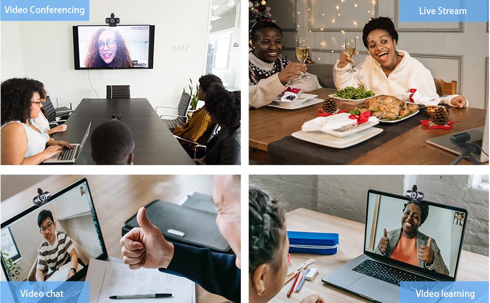 HD Webcam 1080P, USB Desktop Laptop Camera