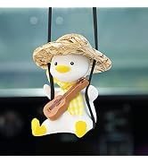 Cool Swinging Duck Car Hanging Ornament, Pendant Interior Rearview Mirror Decoration and Car Rear...