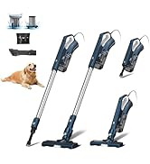 Sancorp Corded Stick Vacuum Cleaner for Home Pet Hair, 600W 16.7Ft Cable Ultra-Lightweight Vacuum...