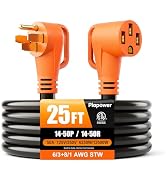 25 FT 50 Amp RV Extension Cord, Nema 14-50P to 14-50R, Flexible 4 Prong Heavy Duty RV Power Cord ...