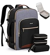 LOVEVOOK 40L Travel Backpack for Women &amp; Men, Large Carry on Backpack for Airplanes with 3 Packin...