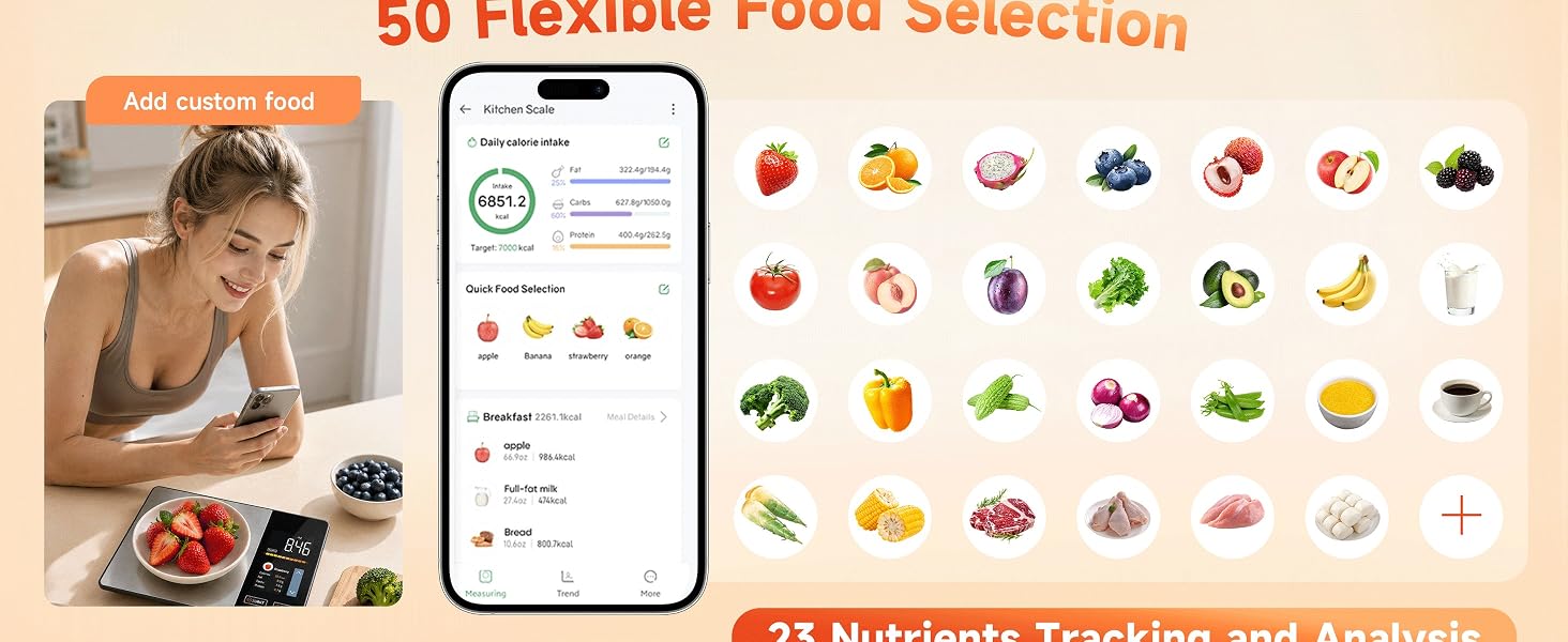 Smart Food Scale with Nutritional Calculator