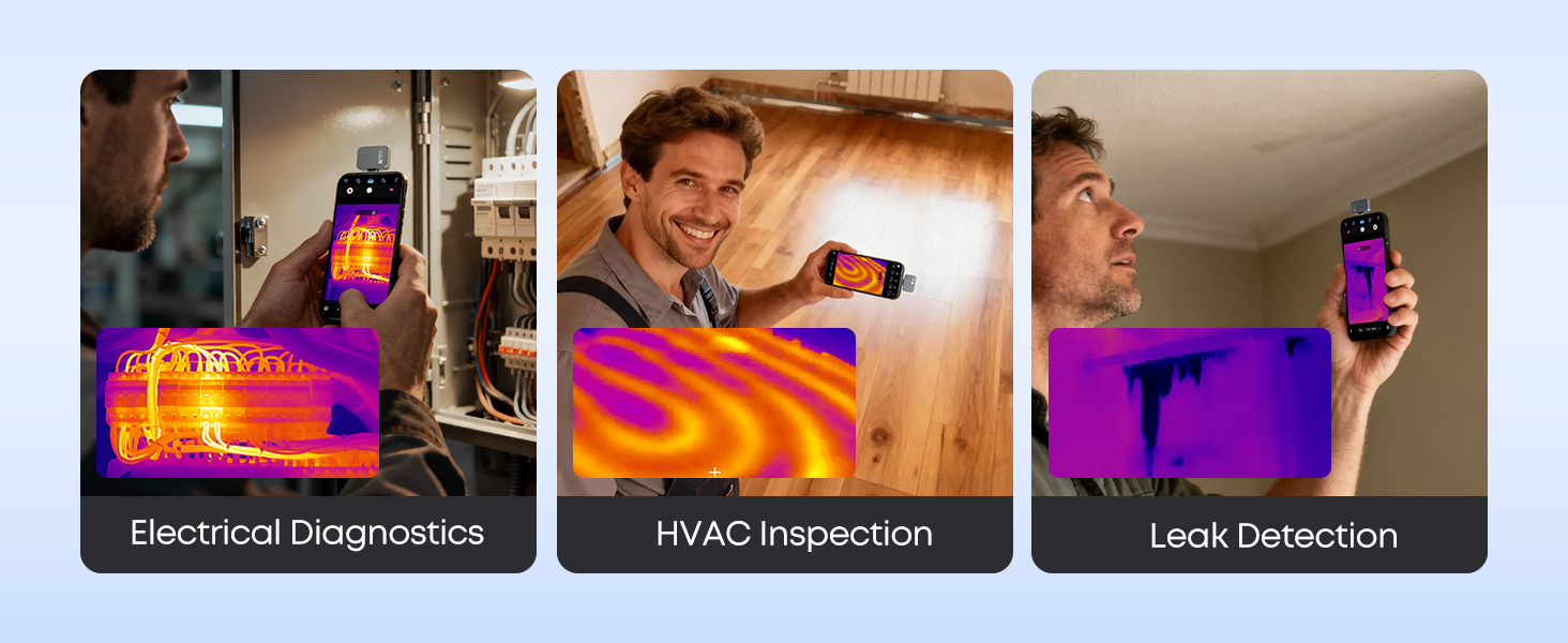 thermal master P2 thermal camera for home inspection