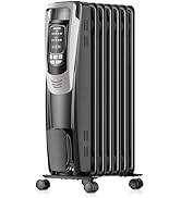 PELONIS Radiator Heater for indoor use Large Room with Remote, Thermostat & LED Display, Quiet Oi...