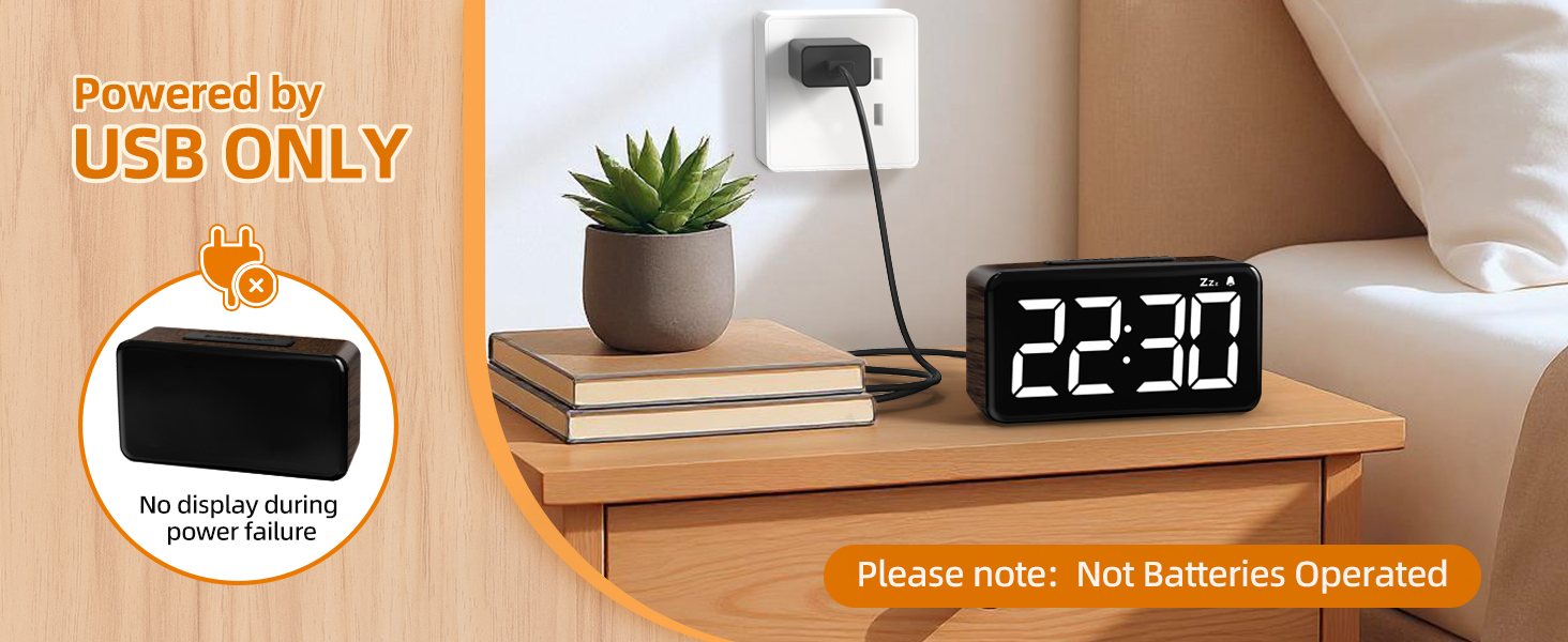 electric clocks for bedroom