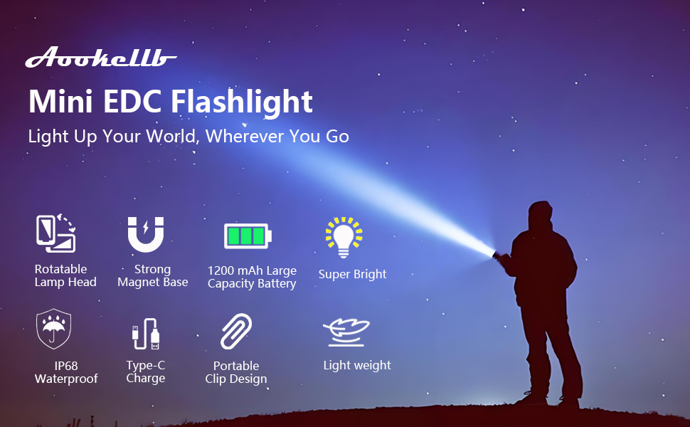 g5 rechargeable edc flashlight