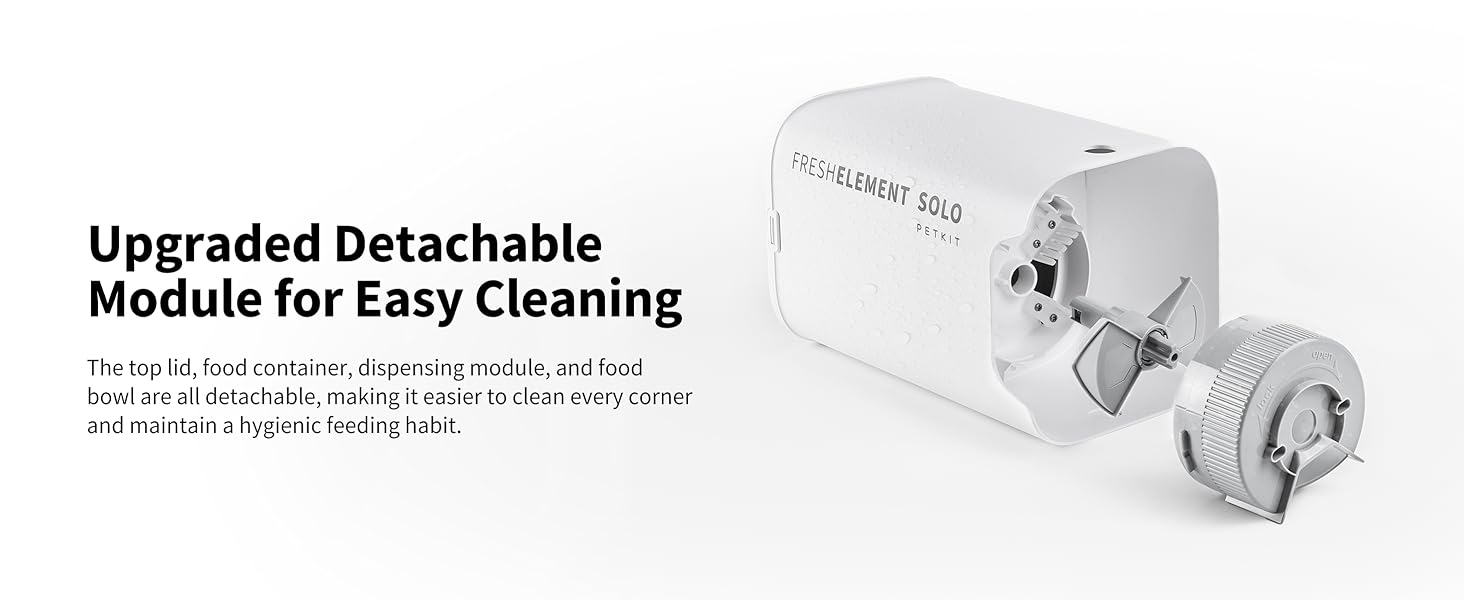 detachable automatic pet feeder