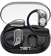 HJX OWS M82 Open Ear Earbuds Wireless Earphones Bluetooth 5.3 Headphone Sport, 55hrs Long Battery...
