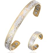 BioMag Copper Bracelet &amp; Ring for Women, 99.99% Pure Copper Magnetic Bracelet Lymphatic Drainage ...