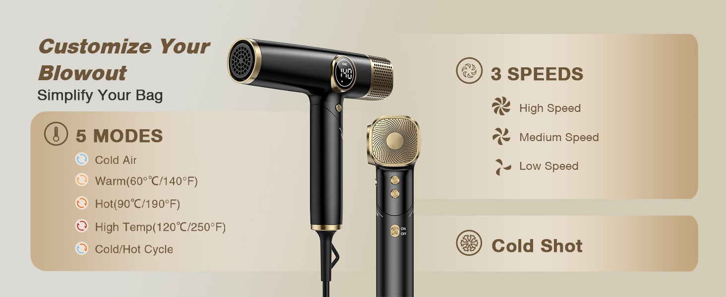 Dual Voltage Travel Hair Dryer