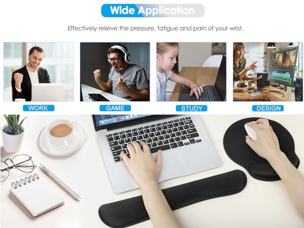 Wide Application: suitable for player, office worker, writer, editor and student and