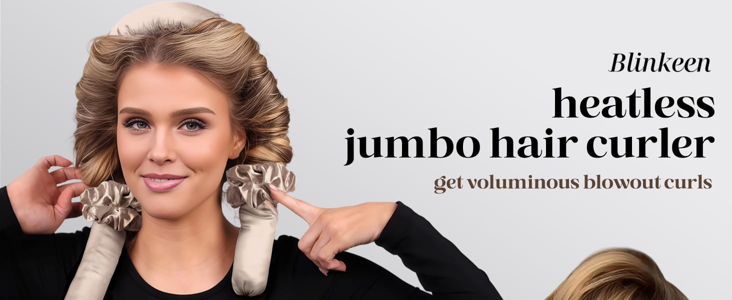 Blinkeen Jumbo heatless hair curler