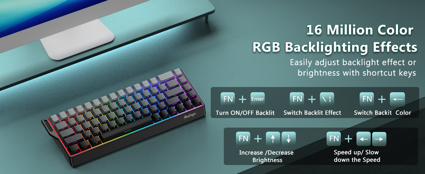 teclado inalámbrico computer keyboards Gaming accessories Gaming set up