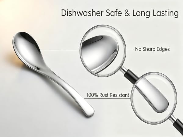 Stainless Steel soup spoons set of 6