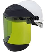 Sellstrom Face Shield S31202 Arc Flash Rated Safety Mask for Men and Women, Dual Crown with 6-PT ...