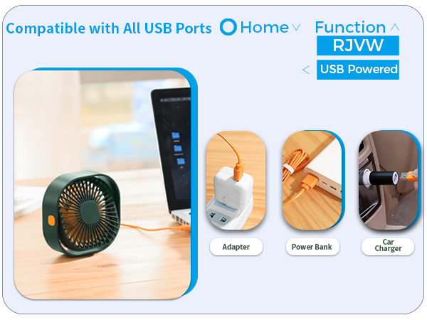RJVW USB DESK FAN