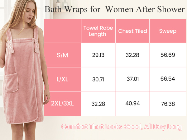 towel wrap for women with straps