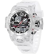 findtime Women's Ladies Digital Sports Watch, White Watches for Women with Alarm Hourly Chime Sto...