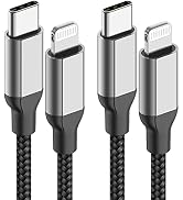 10ft USB C to Lightning Cable 2Pack,[Apple MFi Certified]Power Delivery USB C iPhone Charger Fast...