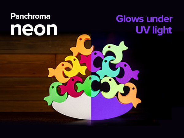 panchroma neon pla glows under blacklight