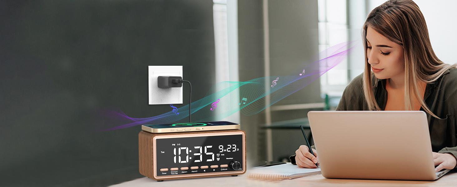 Stream music wirelessly via Bluetooth