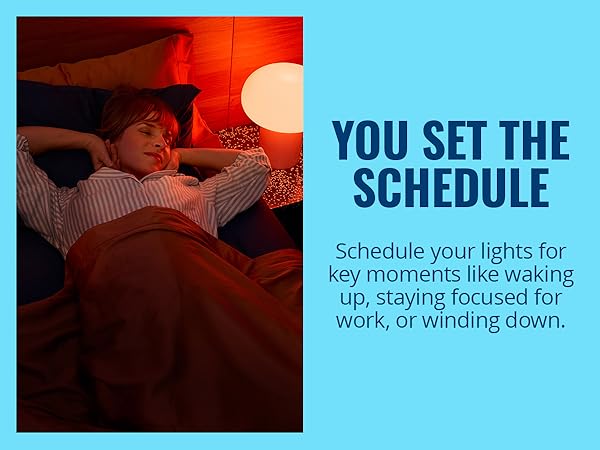 You set the schedule