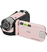 Video Camera Camcorder, 1080P 16MP 16X Zoom 2.4 Inch Rotatable Screen Camcorder, Handheld Video R...