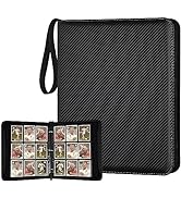 GERMUN 9 Pocket Card Binder, Premium Zip Trading Card Binder, 720 Double Sided Pocket PU Collecti...