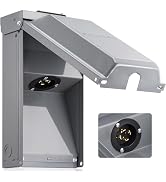 SURAIELEC 30 Amp Generator Inlet Box, NEMA L14-30P Power Inlet Box for 4-Prong Generator Cord, 12...