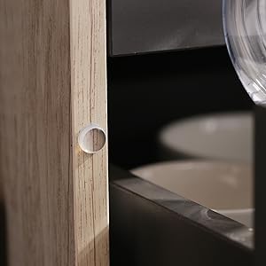 Durable, self-adhesive silicone bumpers protects cabinets, furniture from impact, noise, scratches.