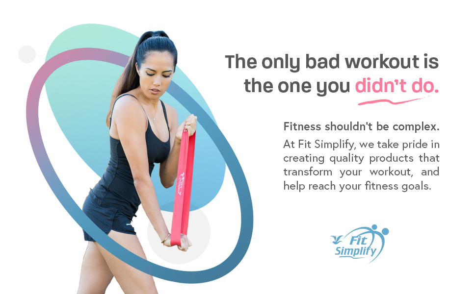 Fit Simplify exercise bands resistance bands workout equipment rubber bands for workout stretch band