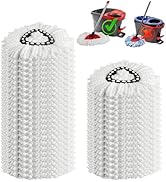 20Pack Spin Mop Replacement Heads, Microfiber Spin Mop Refills for EasyWrin 1-Tank System, 360° M...
