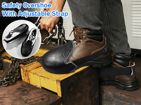 Steel Toe Covers for Shoes, No Slip Safety Toe Cap Cover Metal Protector for Toe in Industry