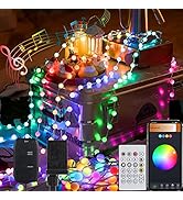 FRANKEVER Easter Decorations 32.8ft Bluetooth LED String Lights with App and Remote Control,IP65 ...