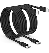 2pack 6ft USB C to C Cable, 60W Type C to Type C Fast Charging Cord for iPhone 17 16 15 Pro, Pro ...
