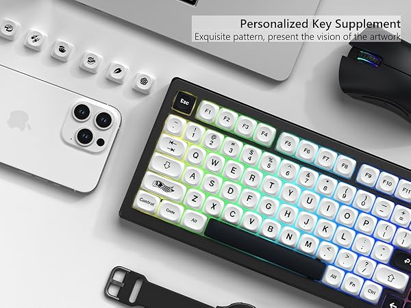  PBT Keycaps 60 65 75 100 Percent, MOA Keycaps Dye-Sublimation, Custom Keyboard Key caps