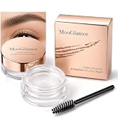 MooGlamor 2 Pcs Stereo Eyebrow Styling Cream Long-Lasting and Waterproof Clear Brow Gel with Brus...