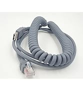 Symbol Ls2208 USB Cable,SinLoon USB A to RJ45 Coiled Spiral Extension Cable, Symbol Barcode Scann...