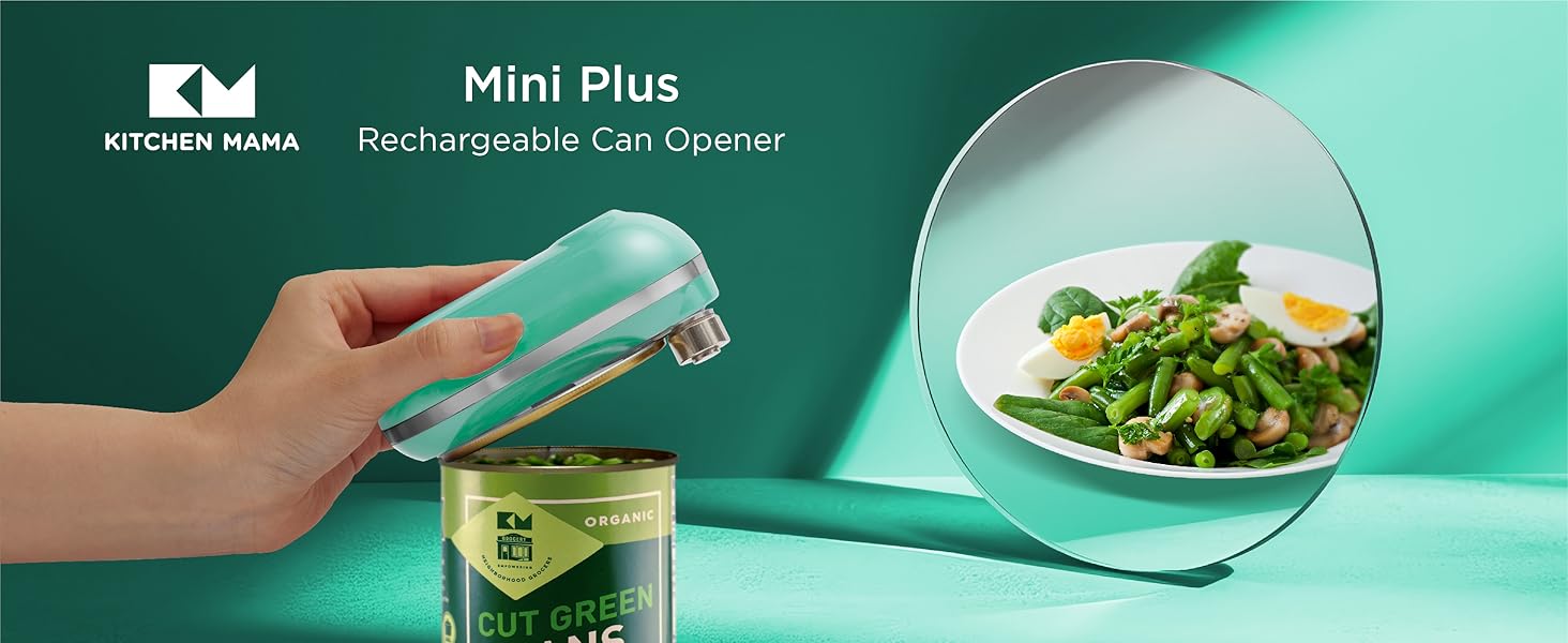 Rechargeable Electric Can Opener Compact Can Opener USB-C Can Opener Hands-Free Can Opener