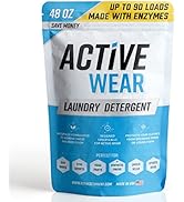 Active Wear Laundry Detergent &amp; Soak - Formulated for Sweat and Workout Clothes - Natural Perform...